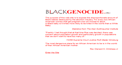 Desktop Screenshot of blackgenocide.org