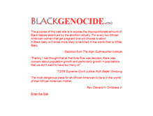 Tablet Screenshot of blackgenocide.org